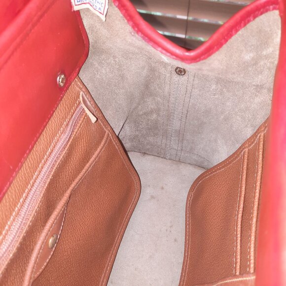 Dooney & Bourke Red Doctor Bag Hand Painted Vintage Doctor Bag - Picture 12 of 14